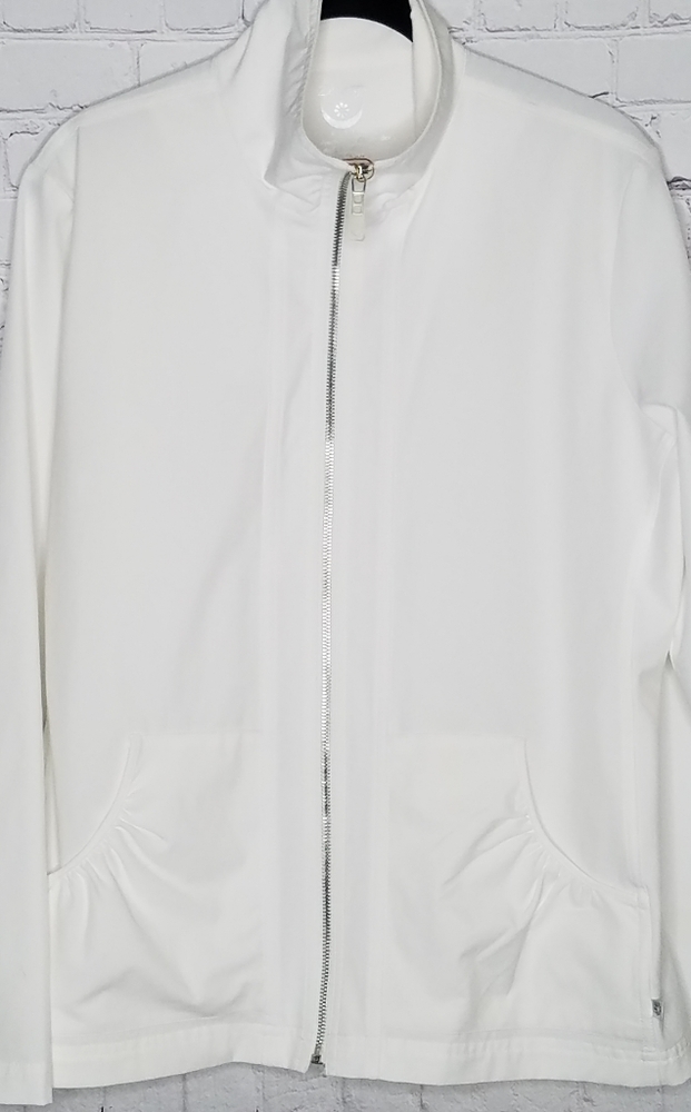 Chico's Zenergy Jacket Comfort Vaca Beachy Full Zip Size Medium